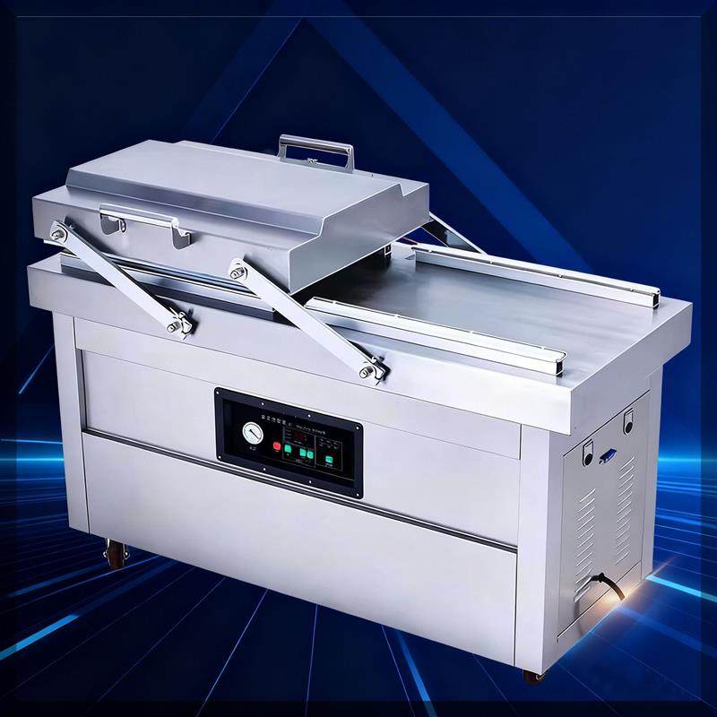 商用大型抽真空封口机双室真空机食品包装机干湿两用真空包装机