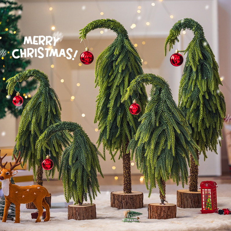 圣诞节装饰品小型桌面圣诞树摆件