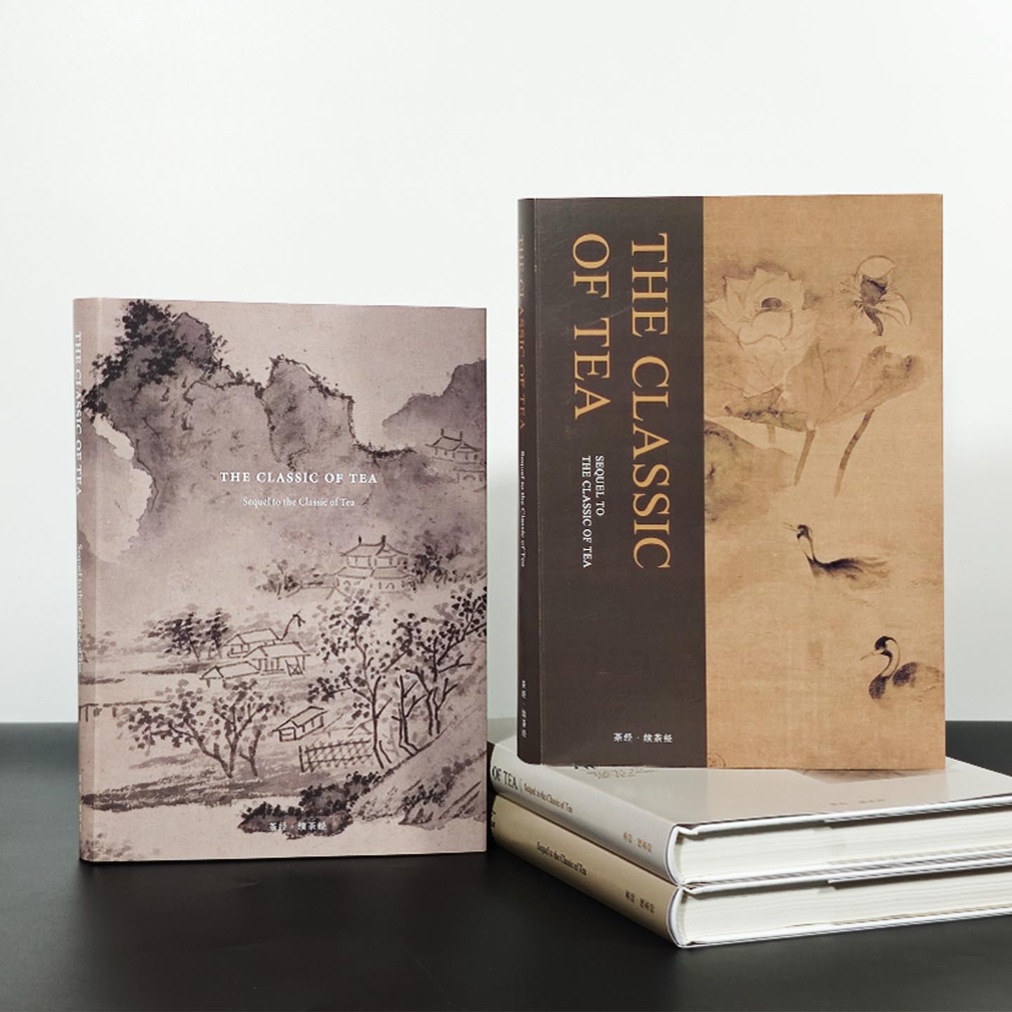 新中式中文茶样板间书房书柜装饰