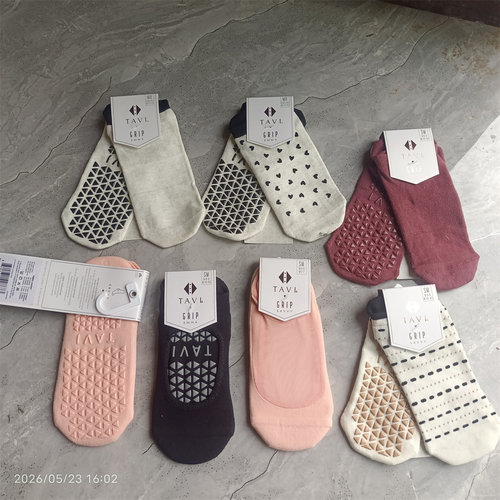 TOESOTAVI女防滑瑜伽袜硅胶