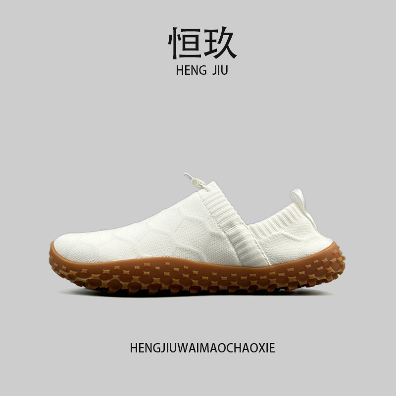 夏季大码一脚蹬防滑透气网面鞋