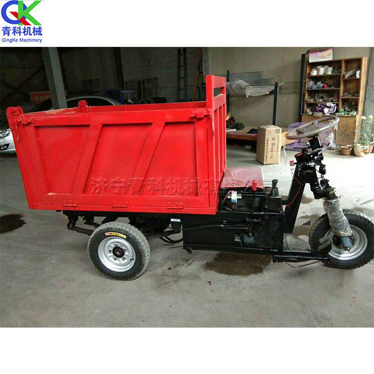 小型柴油自卸三轮车 8马力家用货物运货车 小型拉砖拉土运输车