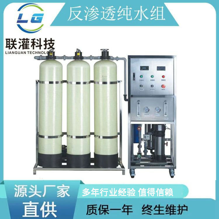 生产厂家 大型双级RO反渗透水处理设备1吨2吨纯水设备超纯水设备