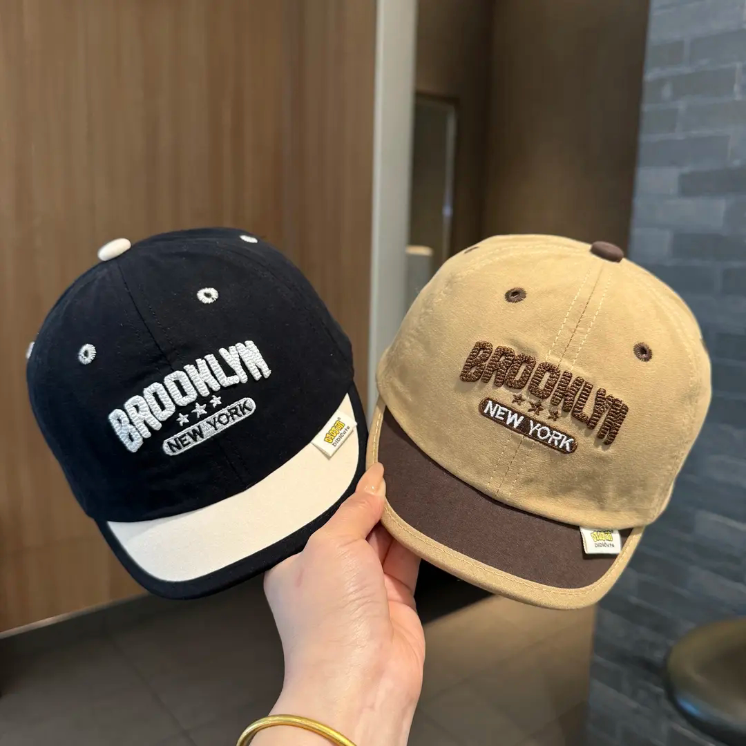 宝宝帽子休闲鸭舌帽春季短檐防晒男女童棒球帽百搭幼儿遮阳帽韩系