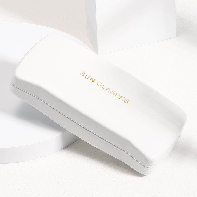 日本进口2022时尚男女复古墨镜太阳镜盒便携眼镜皮盒抗压防摔手工