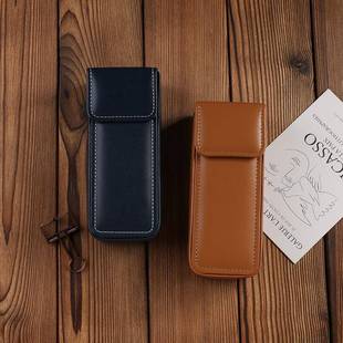 日本进口大容量翻盖眼镜盒PU高级皮墨镜盒大号抗压大尺寸太阳镜盒