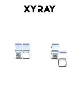 XYRAY耳钉女潮ins韩版耳钉女设计感耳环气质耳棒耳饰童稚时耳饰