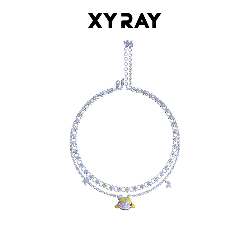 XYRAY2024新款超酷时尚双链项链