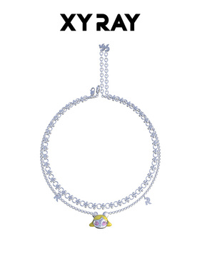 XYRAY 项链女款2025新款叠戴女毛衣双链高级感轻奢小众配饰女秋