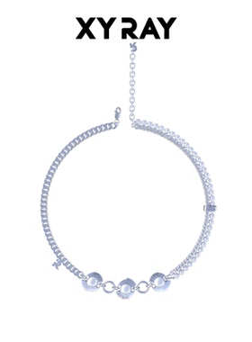 XYRAY 万有引力项链原创设计小众高级锁骨轻奢颈链2025新款配饰