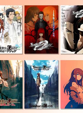 命运石之门动漫海报牧濑红莉栖人物周边宿舍寝室背景墙装饰贴画