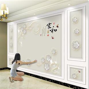 8d电视背景墙壁纸2023年新款壁画影视装饰墙纸客厅壁布3d墙贴自粘