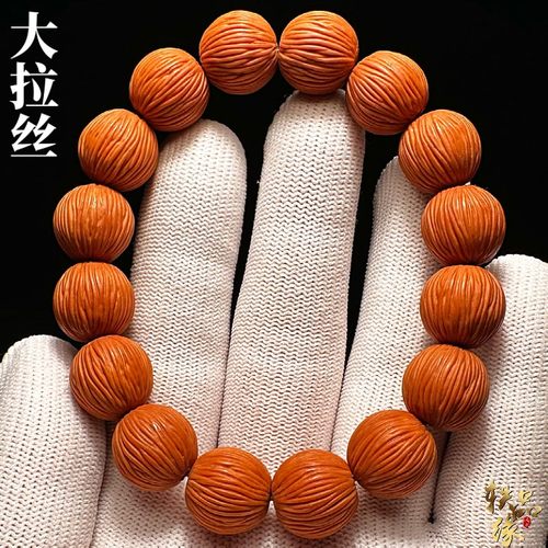 高品质正圆拉丝猴头手串