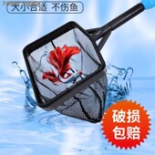 鱼缸金鱼不锈钢大小号抄网超密观赏鱼捞赶海密网结实耐用捞鱼网兜