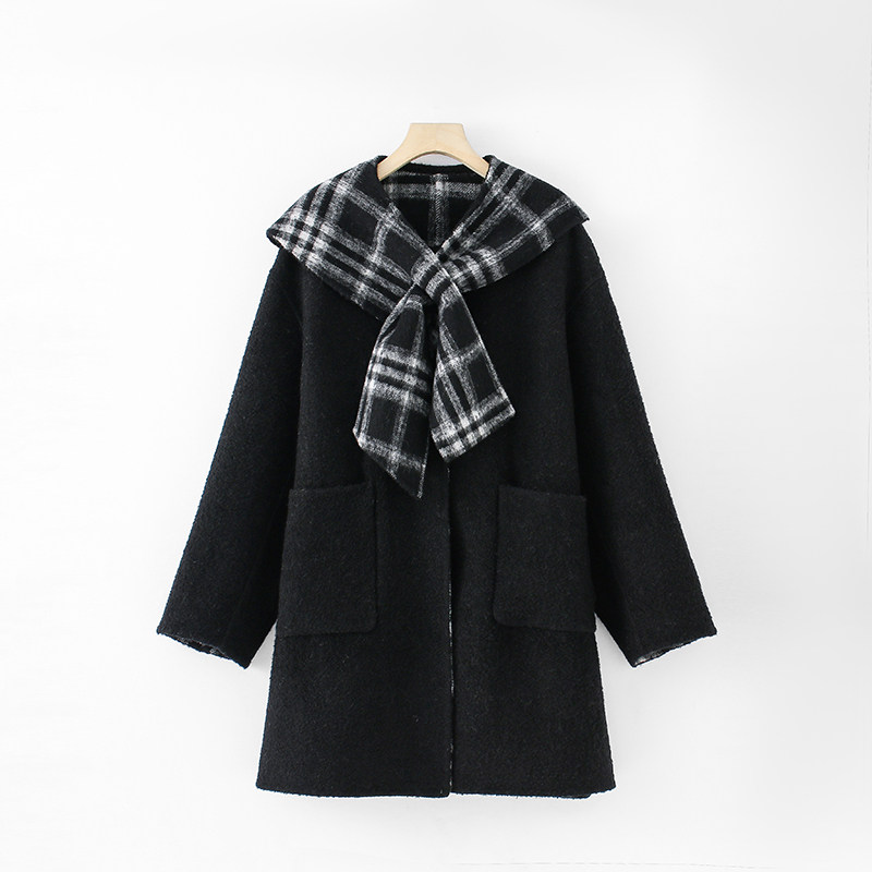 【妮妮推荐】黑白格秋冬时尚单品毛呢外套885278,女装/女士精品,毛呢外套,淘宝优惠券,粉丝福利购,淘宝优惠卷