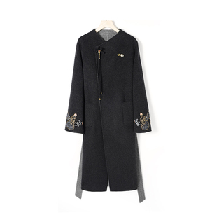 百搭毛呢外套双色双穿88327D 中国风时尚 妮妮推荐