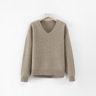 K40 纯色打底毛衣女士秋冬加厚针织衫 程粉专享