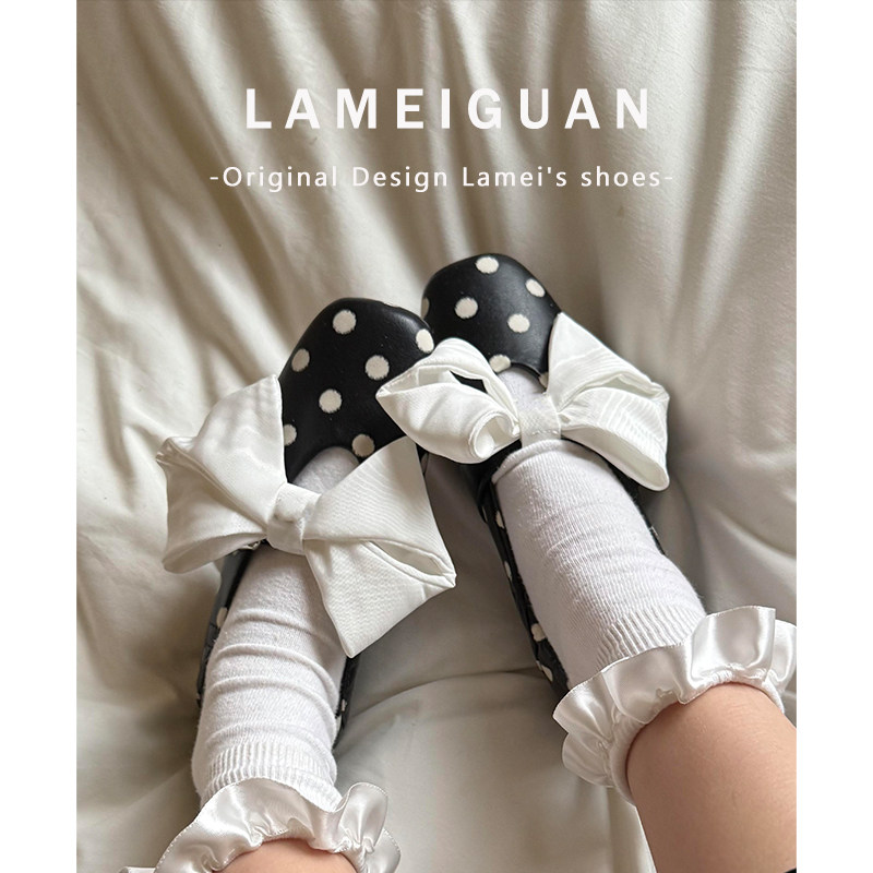 设计感波点蝴蝶结芭蕾玛丽珍鞋女春2026新款复古黑色浅口平底单鞋,女鞋,玛丽珍鞋,淘宝优惠券,粉丝福利购,淘宝优惠卷