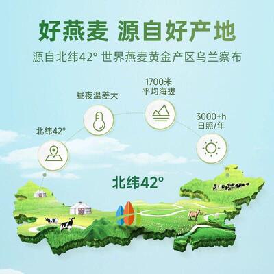 山阴优麦快煮纯燕RNF麦片厚麦片老人麦养早餐速煮营燕片代餐麦片