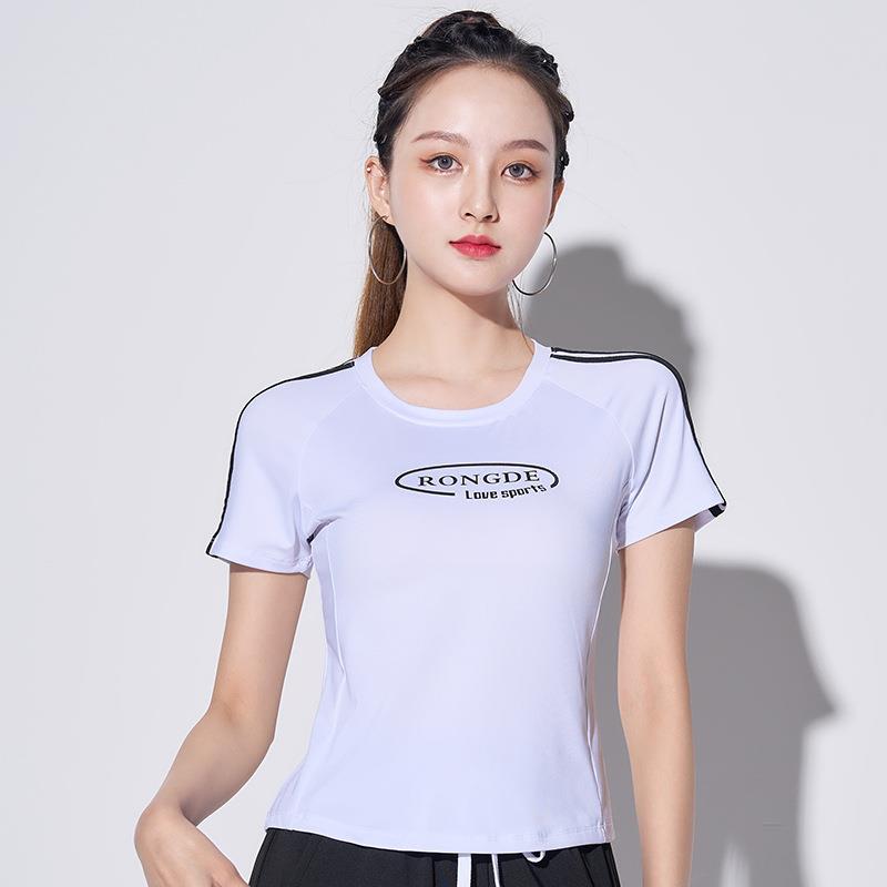 杨丽萍春夏新款透气运动t恤短袖上衣 天丝棉广场舞服装女舞蹈上衣