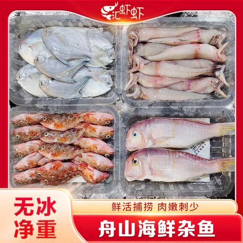 纯野生海杂鱼新鲜深海鱼大杂烩海鲜水产小黄鱼鲳鱼冷链包邮