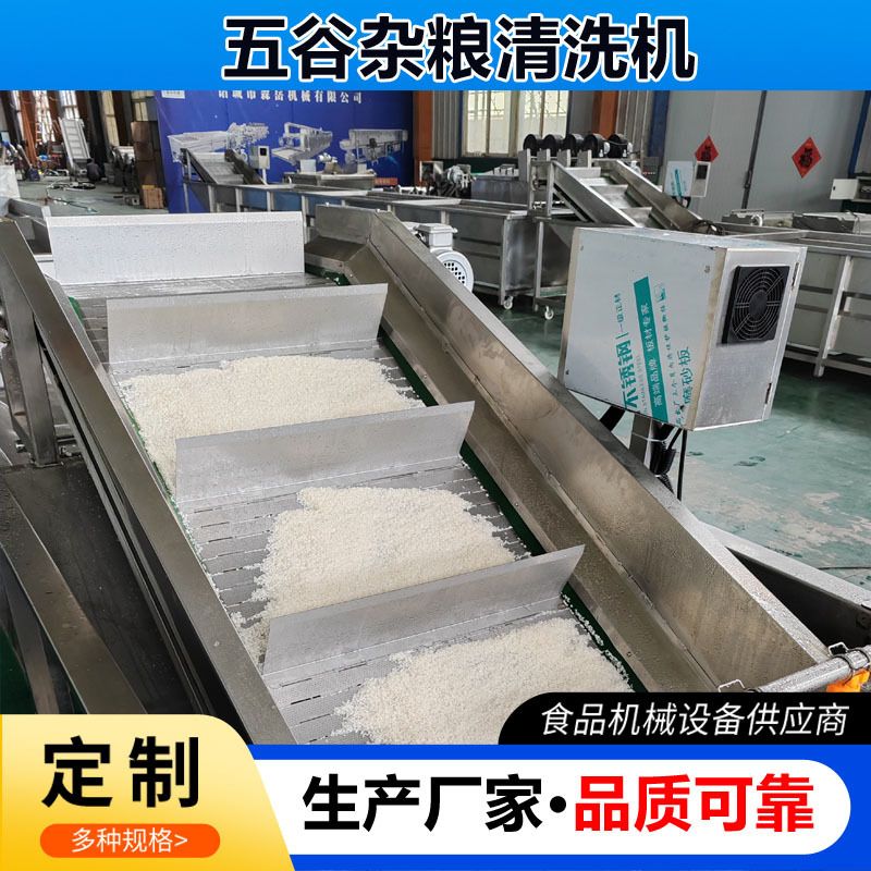 五谷杂粮清洗机全自动水浴式清洗粮食机大米清洗机设备商用食品级