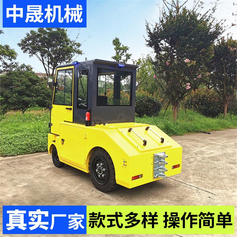 座驾式电动牵引车 纯电动蓄电池牵引拖车头 10吨厂区电动牵引车