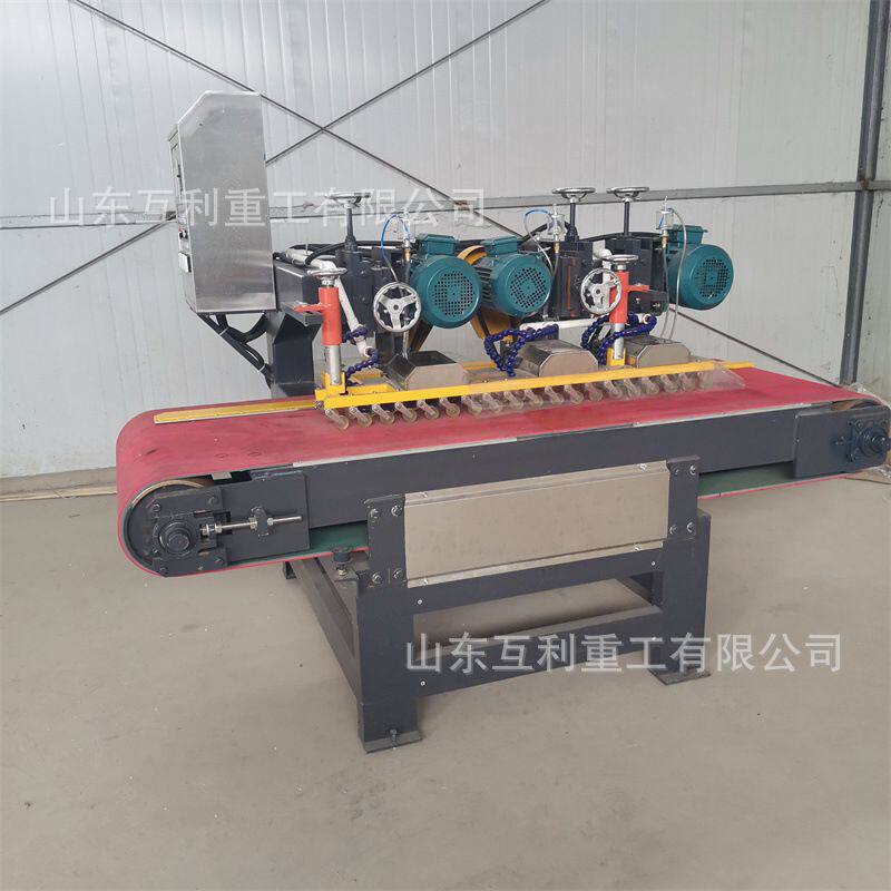 全自动数控三刀瓷砖切割机大理石材开槽下料机花岗岩开槽倒角机