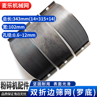 老款粉碎机筛网饲料机磨粉机半圆折边筛片罗底农机配件筛子315102