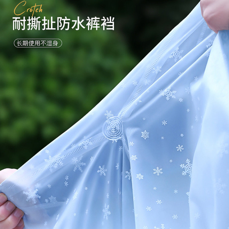 加厚防水雨裤男女采茶渔业防水裤防尘防油污工作干活骑行裤子雨衣