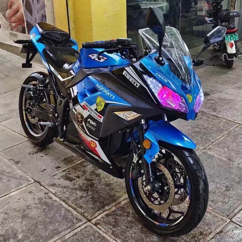 小忍者电动车v6大功率电摩地平线s款72v电瓶车公路趴赛跑车摩托车