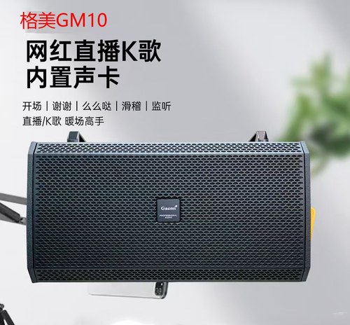 格美GM10多功能专业演艺音响300W大功率低音炮广场舞音箱乐器音箱