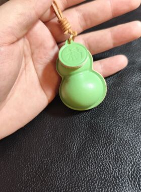 手工皮具挂件真皮包挂件高级感葫芦植鞣牛皮