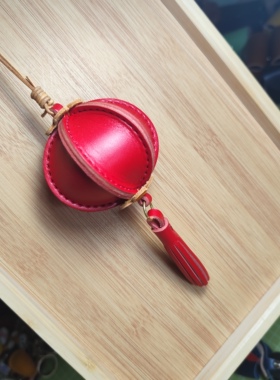 手工皮具挂件灯笼手工缝制牛皮