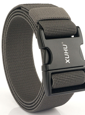 铝合金插扣弹力腰带男士休闲尼龙裤带快拆头轻便工装户外帆布皮带