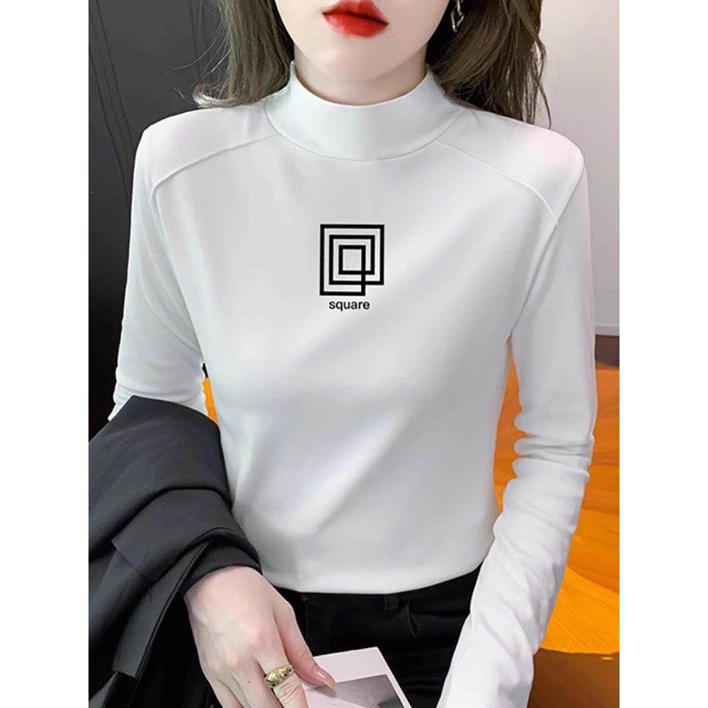 半高领德绒打底衫女春秋季薄款内搭2025新款韩版宽松显瘦保暖小衫,女装/女士精品,常规大码外套,淘宝优惠券,粉丝福利购,淘宝优惠卷