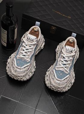 气质从不缺席~CKL Backup!新款脏脏潮流老爹鞋男气质小众休闲鞋软