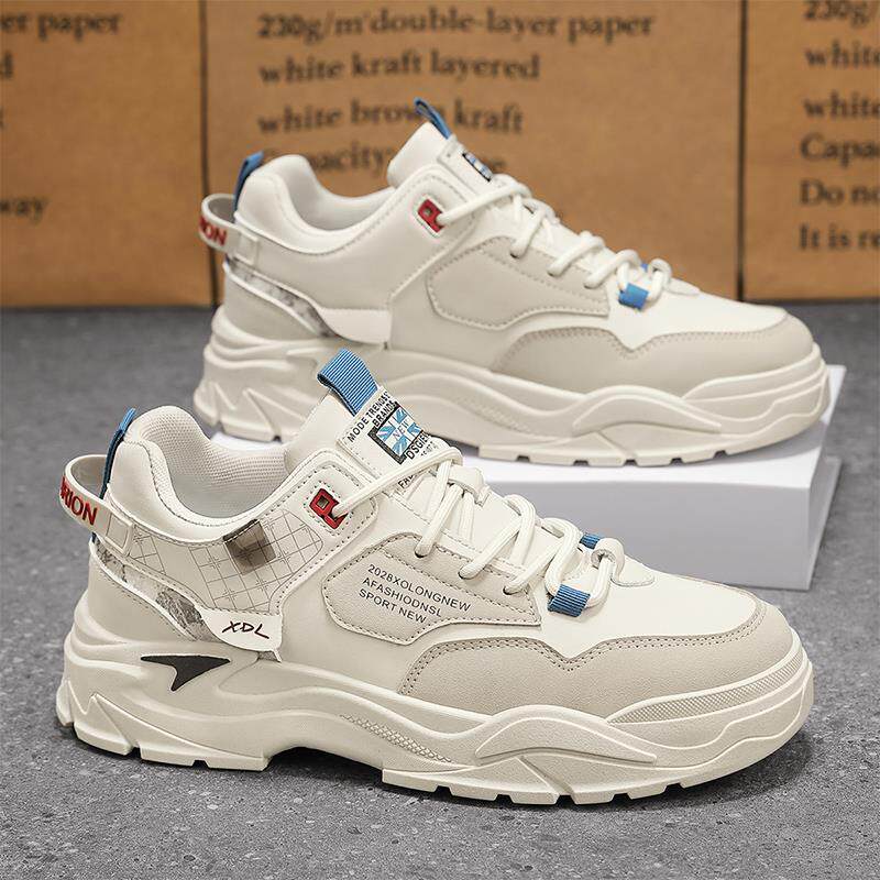 AJOP轻奢潮牌 男鞋2025春秋季新款运动休闲鞋子男老爹鞋百搭板鞋