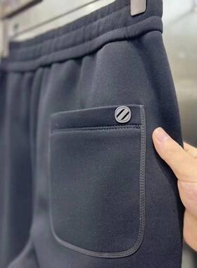 IT ins潮牌休闲裤男士重磅宽松空气棉系带刺绣美式束口运动厚棉裤