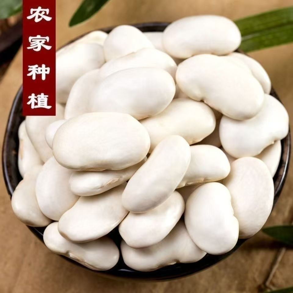 新货农家自种大白芸豆豆子雪豆五谷杂粮营养丰富干货大白豆
