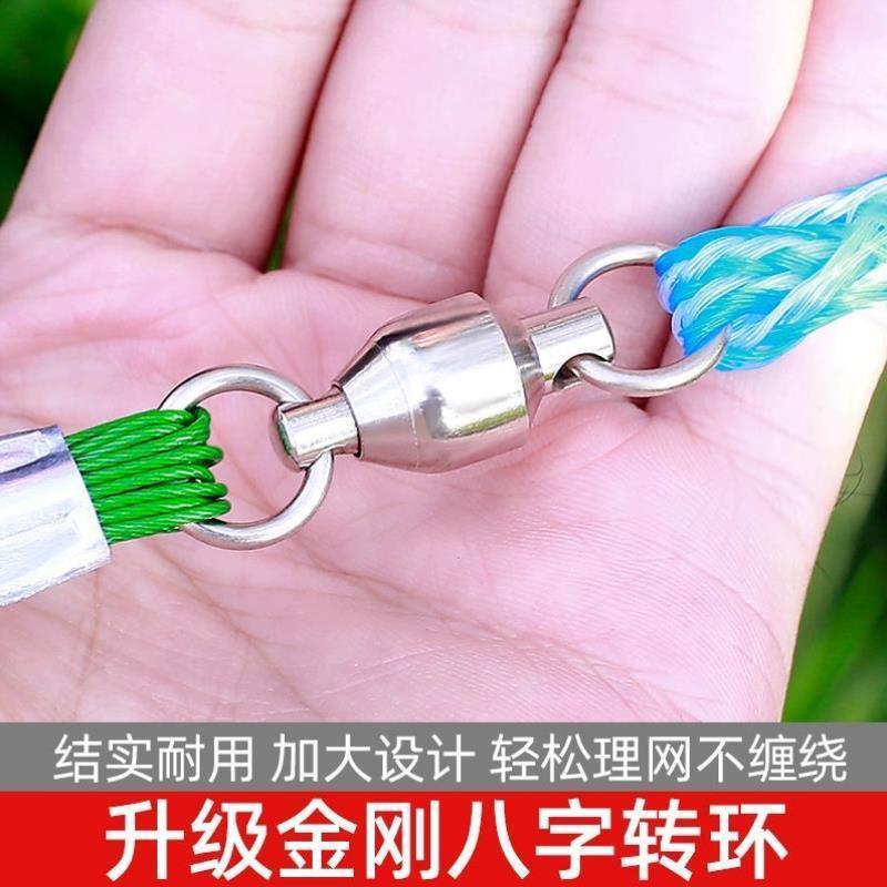 钢拉丝大飞盘式撒网手抛网圆盘鱼网渔网抛网加粗线焊铁链捕鱼神器