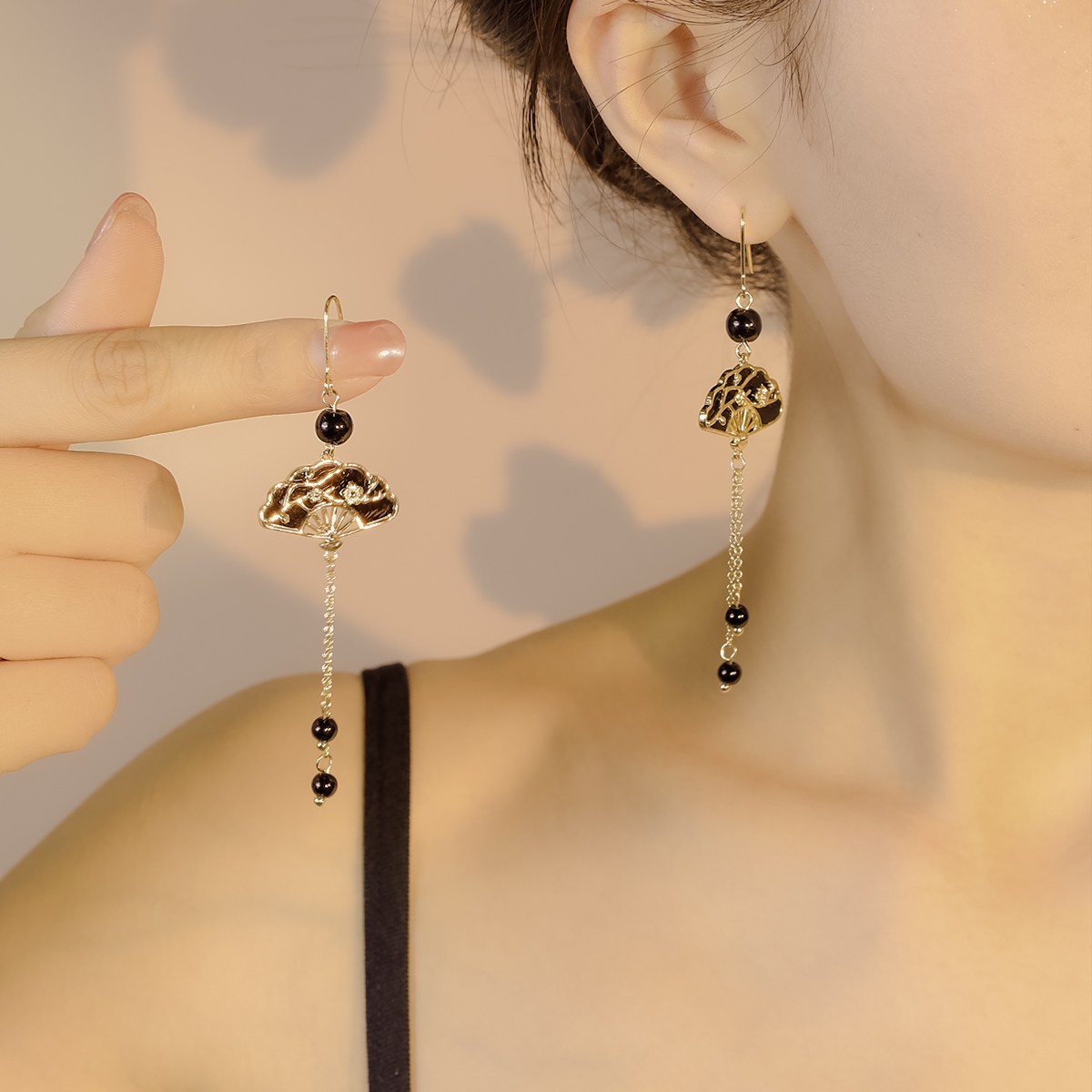中式耳环新款设计感女