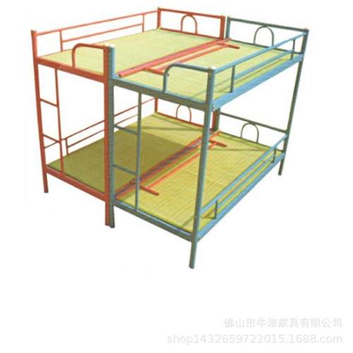 员工宿床层铁架床学舍生高低床工地工人上下铺铁加双NJ-06120厚铁
