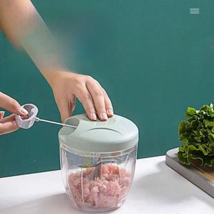 大号蒜ZY1688 M泥搅功厨房手动绞肉机切器家用拉蒜多能菜碎器