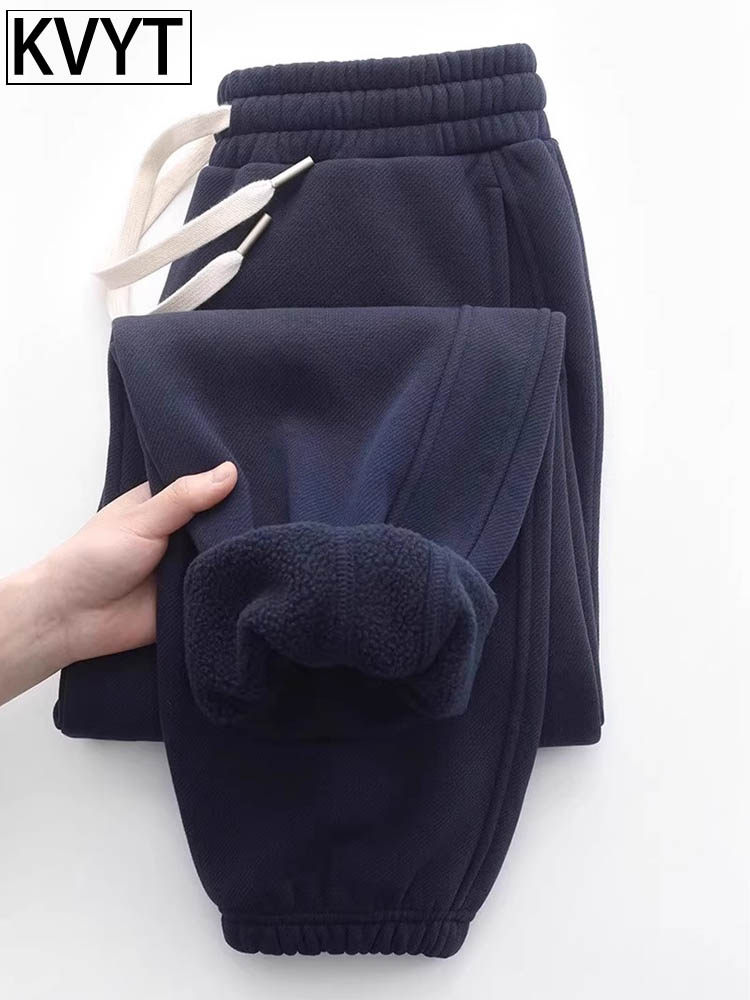 高端重磅摇粒绒卫裤男款冬季加绒保暖束脚男裤子宽松休闲运动长裤,男装,时尚防晒服,淘宝优惠券,粉丝福利购,淘宝优惠卷