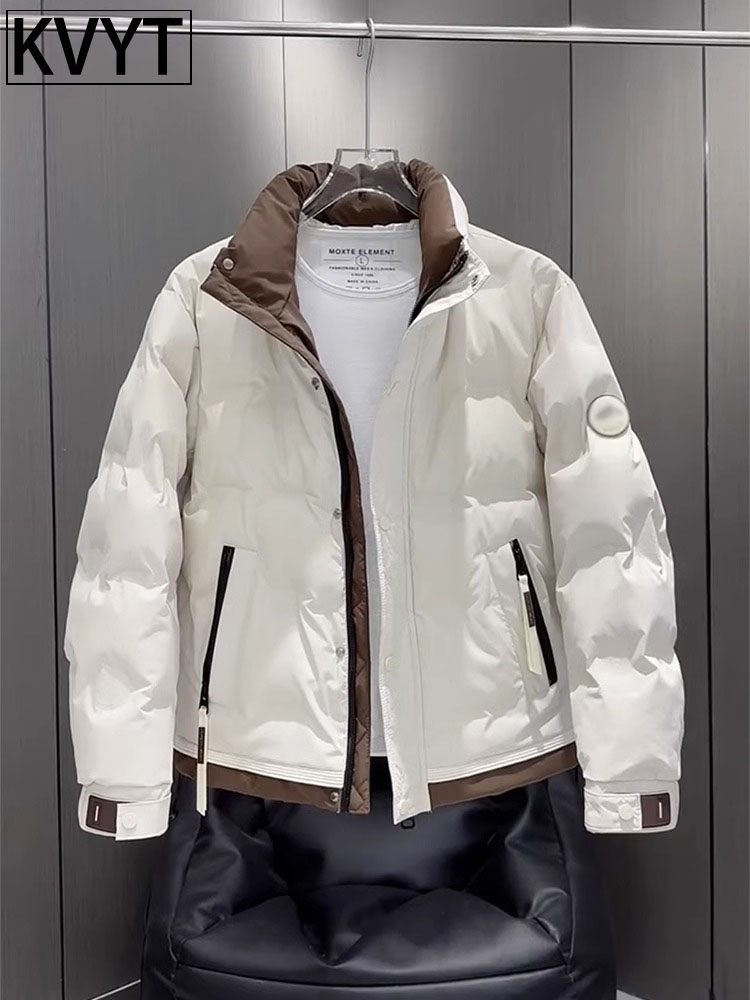 高端男士羽绒服2025秋冬季新款潮牌韩版时尚外套男款百搭休闲上衣