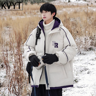 羽绒棉服男款2025新款加绒加厚棉衣外套男保暖面包服男生冬天穿搭
