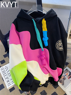 潮牌男士痞帅高级感卫衣2025年秋冬季新款日系慵懒风情侣连帽外套