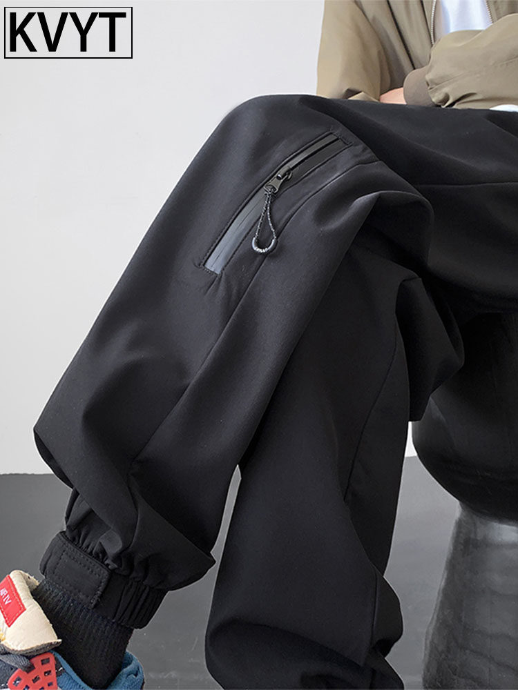 高端男士工装冲锋裤2025年秋冬季新款宽松束脚运动裤男款登山长裤