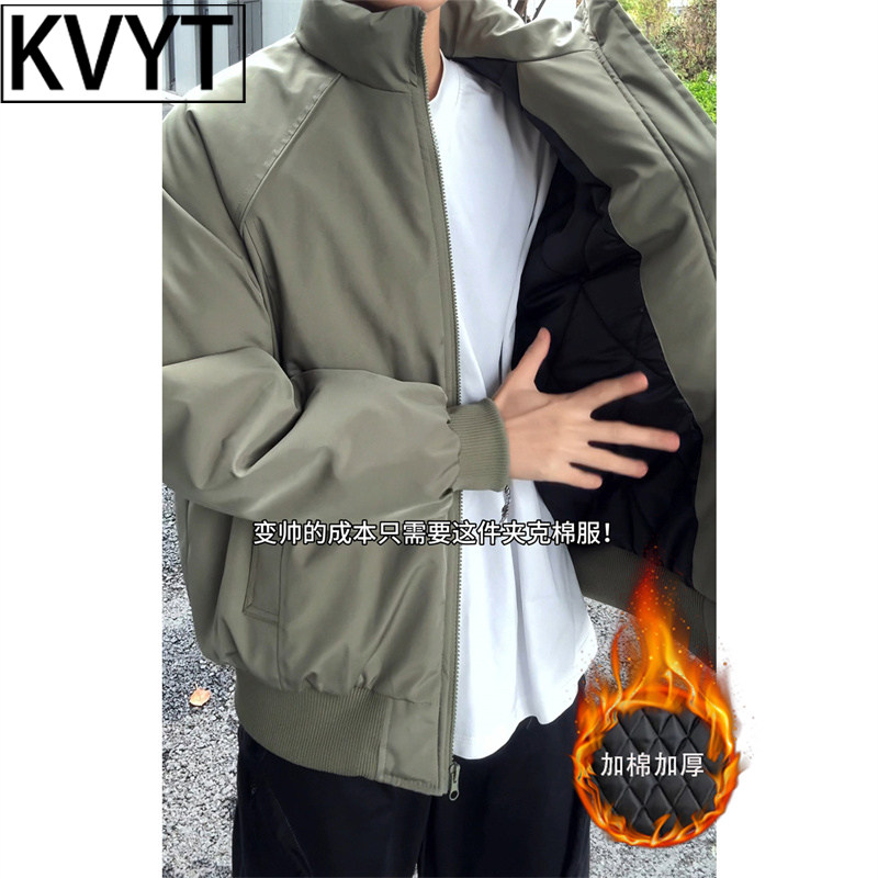 高端男士厚实保暖棉服2026年冬季新款三防工装立领夹克男棉衣外套